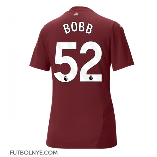 Camiseta Manchester City Oscar Bobb #52 Tercera Equipación para mujer 2024-25 manga corta